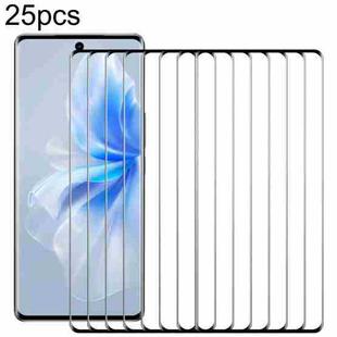 For vivo S18 25pcs 3D Curved Edge Full Screen Tempered Glass Film