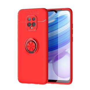 For Xiaomi Redmi 10X Pro 5G Lenuo Shockproof TPU Protective Case with Invisible Holder(Red)