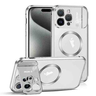 For iPhone 15 Pro Aromatherapy Holder Single-sided MagSafe Magnetic Phone Case(White)
