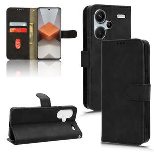 For Xiaomi Redmi Note 13 Pro+ Skin Feel Magnetic Flip Leather Phone Case(Black)