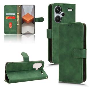 For Xiaomi Redmi Note 13 Pro+ Skin Feel Magnetic Flip Leather Phone Case(Green)