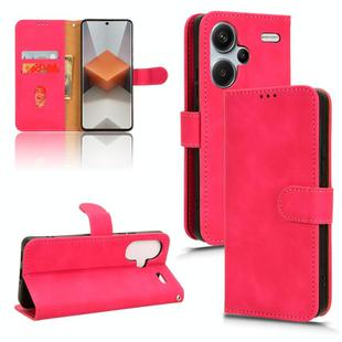 For Xiaomi Redmi Note 13 Pro+ Skin Feel Magnetic Flip Leather Phone Case(Rose Red)