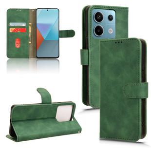 For Xiaomi Redmi Note 13 Pro 5G Skin Feel Magnetic Flip Leather Phone Case(Green)