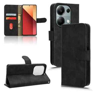 For Xiaomi Redmi Note 13 Pro 4G Skin Feel Magnetic Flip Leather Phone Case(Black)