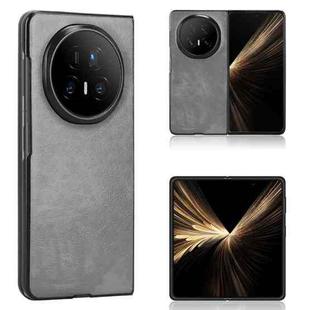 For Honor Magic V5 Litchi Texture Back Cover Phone Case(Grey)