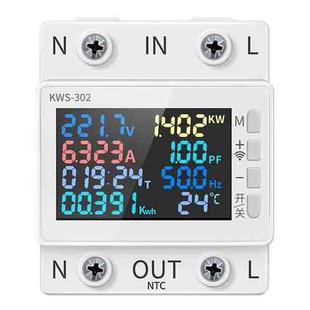 KWS-302 170-270V Multifunctional AC Digital Display Rail Voltage and Current Monitoring Meter