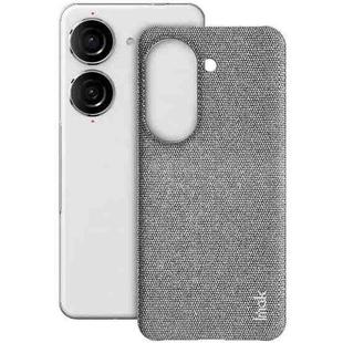 For Asus Zenfone 9 / Zenfone10 5G imak Ruiyi Series Cloth Texture PU + PC Phone Case(Light Grey)