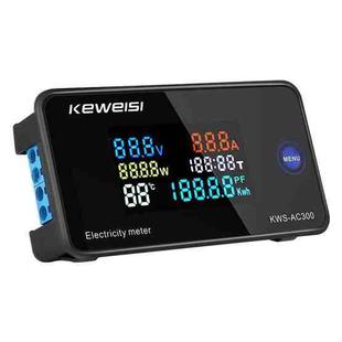 KWS-AC300-20A 50-300V AC Digital Current Voltmeter(Black)