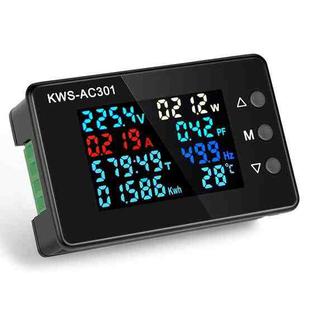 KWS-AC301L-20A 50-300V AC Digital Current Voltmeter with 485 Communication(Black)