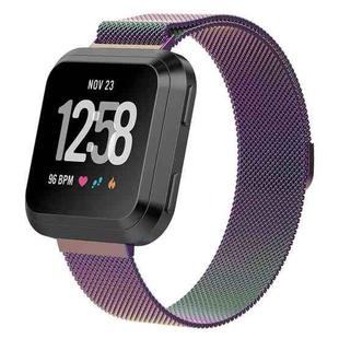 For Fitbit Versa 2 / Fitbit Versa / Fitbit Versa Lite Milanese Watch Band,, Large Size: 2.3x25.8cm(Colorful)