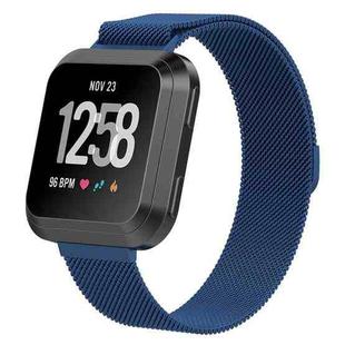 For Fitbit Versa 2 / Fitbit Versa / Fitbit Versa Lite Milanese Watch Band,, Large Size: 2.3x25.8cm(Navy)