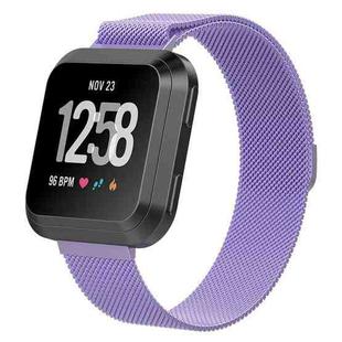 For Fitbit Versa 2 / Fitbit Versa / Fitbit Versa Lite Milanese Watch Band,, Large Size: 2.3x25.8cm(Lavender)