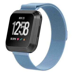 For Fitbit Versa 2 / Fitbit Versa / Fitbit Versa Lite Milanese Watch Band,, Small Size: 2.3x22.5cm(Ice Blue)