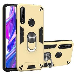 For Huawei Honor 9X / Enjoy 10 Plus 2 in 1 Armour Series PC + TPU Protective Case with Ring Holder(Gold)