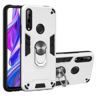 For Huawei Honor 9X / Enjoy 10 Plus 2 in 1 Armour Series PC + TPU Protective Case with Ring Holder(Silver)