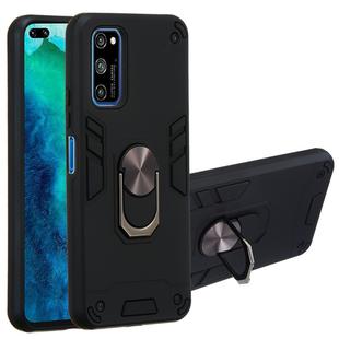 For Huawei Honor V30 / V30 Pro 2 in 1 Armour Series PC + TPU Protective Case with Ring Holder(Black)