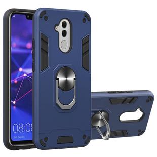 For Huawei Mate 20 Lite 2 in 1 Armour Series PC + TPU Protective Case with Ring Holder(Sapphire Blue)
