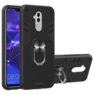 For Huawei Mate 20 Lite 2 in 1 Armour Series PC + TPU Protective Case with Ring Holder(Black)