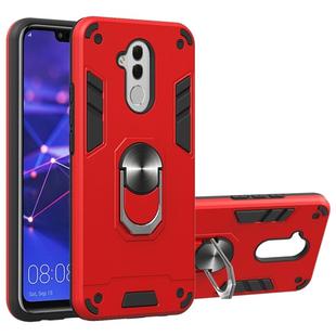 For Huawei Mate 20 Lite 2 in 1 Armour Series PC + TPU Protective Case with Ring Holder(Red)