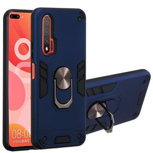 For Huawei nova 6 2 in 1 Armour Series PC + TPU Protective Case with Ring Holder(Sapphire Blue)