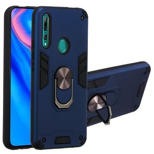 For Huawei P Smart Z / Y9 Prime (2019) 2 in 1 Armour Series PC + TPU Protective Case with Ring Holder(Sapphire Blue)