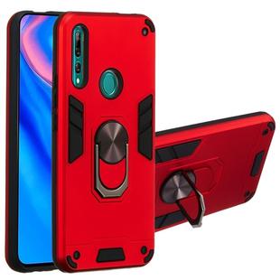 For Huawei P Smart Z / Y9 Prime (2019) 2 in 1 Armour Series PC + TPU Protective Case with Ring Holder(Red)