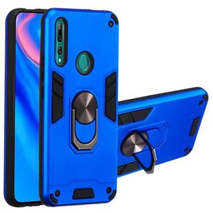 For Huawei P Smart Z / Y9 Prime (2019) 2 in 1 Armour Series PC + TPU Protective Case with Ring Holder(Dark Blue)