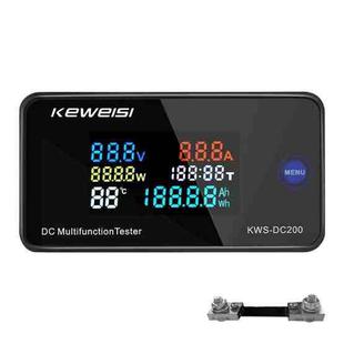 KWS-DC200-100A 8-120V DC Digital Display Voltage Current Watch with Shunt(Black)