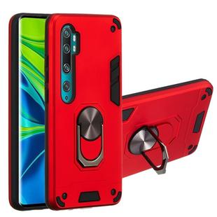 For Xiaomi Mi CC9 Pro / Mi Note 10 / Mi Note 10 Pro 2 in 1 Armour Series PC + TPU Protective Case with Ring Holder(Red)