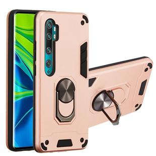 For Xiaomi Mi CC9 Pro / Mi Note 10 / Mi Note 10 Pro 2 in 1 Armour Series PC + TPU Protective Case with Ring Holder(Rose Gold)