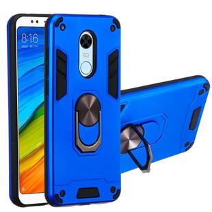 For Xiaomi Rdemi 5 Plus / Note 5 (India) 2 in 1 Armour Series PC + TPU Protective Case with Ring Holder(Dark Blue)