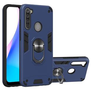 For Xiaomi Redmi Note 8T 2 in 1 Armour Series PC + TPU Protective Case with Ring Holder(Royal Blue)