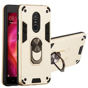 For Xiaomi Redmi Note 4 / Note 4X / Redmi 4(India) 2 in 1 Armour Series PC + TPU Protective Case with Ring Holder(Gold)