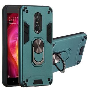 For Xiaomi Redmi Note 4 / Note 4X / Redmi 4(India) 2 in 1 Armour Series PC + TPU Protective Case with Ring Holder(Dark Green)