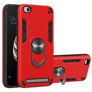 For Xiaomi Redmi 5A / 5A Prime / Y1 2 in 1 Armour Series PC + TPU Protective Case with Ring Holder(Red)