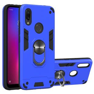 For Xiaomi Redmi 7 / Y3 2 in 1 Armour Series PC + TPU Protective Case with Ring Holder(Dark Blue)