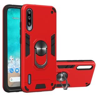For Xiaomi Mi CC9e / A3 2 in 1 Armour Series PC + TPU Protective Case with Ring Holder(Red)