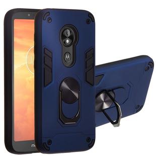For Motorola E5 Play / E5 (US Version) 2 in 1 Armour Series PC + TPU Protective Case with Ring Holder(Royal Blue)