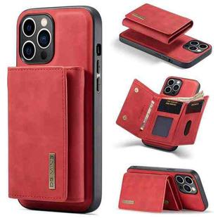 For iPhone 15 Pro DG.MING M1 Series 3-Fold Multi Card Wallet Leather Phone Case(Red)