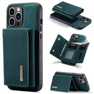 For iPhone 15 Pro DG.MING M1 Series 3-Fold Multi Card Wallet Leather Phone Case(Green)