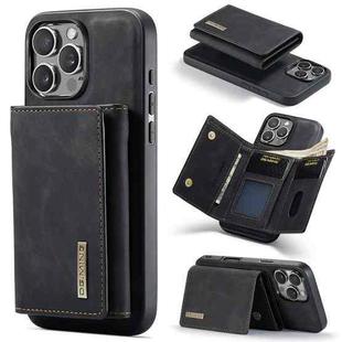 For iPhone 16 Pro Max DG.MING M1 Series 3-Fold Multi Card Wallet Leather Phone Case(Black)