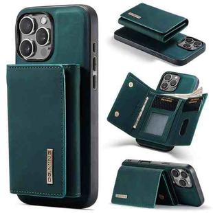 For iPhone 16 Pro DG.MING M1 Series 3-Fold Multi Card Wallet Leather Phone Case(Green)