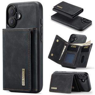 For iPhone 17 DG.MING M1 Series 3-Fold Multi Card Wallet Leather Phone Case(Black)