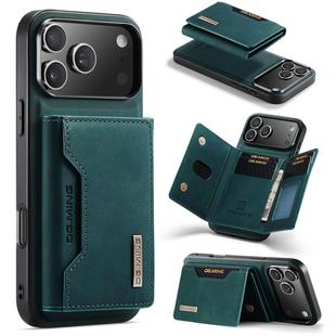 For iPhone 17 Pro Max DG.MING M2 Series 3-Fold Card Bag Wallet Leather Phone Case(Green)