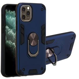 For iPhone 11 Pro 2 in 1 Armour Series PC + TPU Protective Case with Ring Holder(Royal Blue)