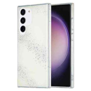 For Samsung Galaxy S23+ 5G Dual-side IMD Marble Phone Case(White)