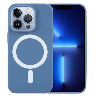 For iPhone 13 Pro MagSafe Liquid Silicone Phone Case(Blue)