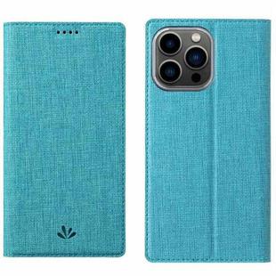 For iPhone 15 Pro ViLi DMX Series Shockproof TPU + PU Leather Magnetic Attraction Horizontal Flip Case(Blue)