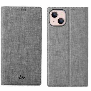 For iPhone 15 Plus ViLi DMX Series Shockproof TPU + PU Leather Magnetic Attraction Horizontal Flip Case(Grey)