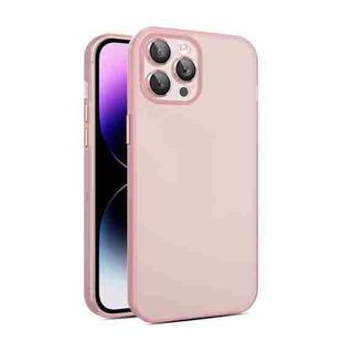 For iPhone 12 Pro Max Eagle Eye CD Texture Lens Skin Feel Matte Phone Case(Pink)